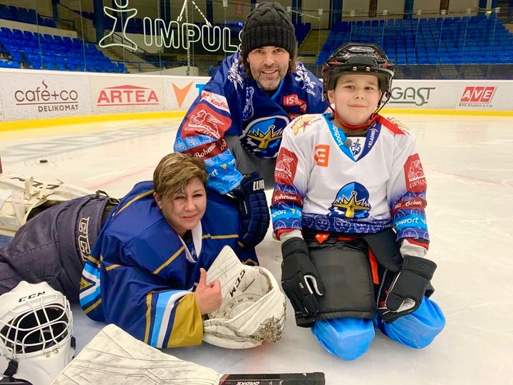 V7N Lukasko, mamina a Jarda Jagr